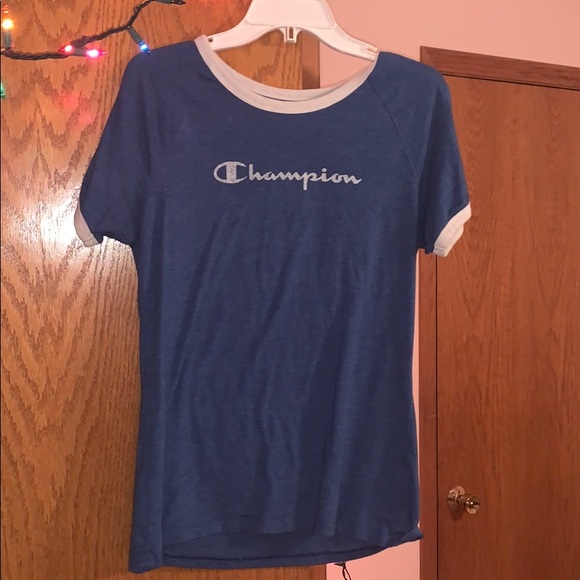 Champion Tops - champion blue tee shirt